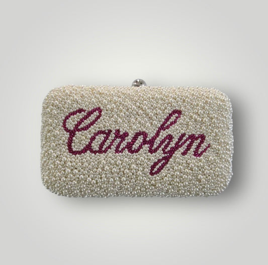 Beaded Box Clutch