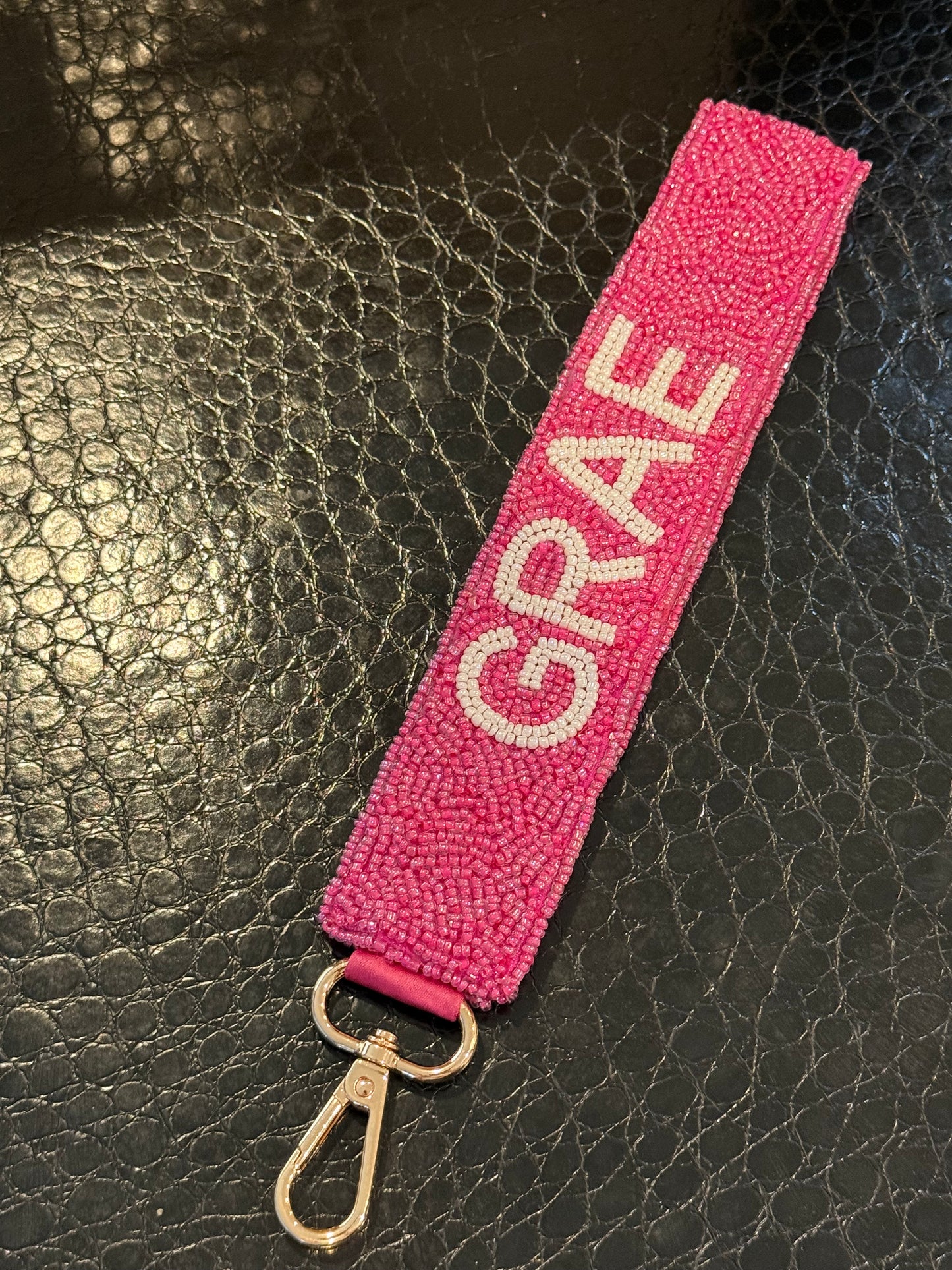 Custom Beaded Keychain
