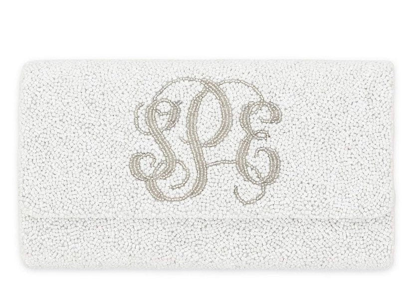 Customized wedding bride clutch bag, bridesmaids gift, bridal party gift, beaded clutch, bachelorette party, Christmas gift,clutches purse,