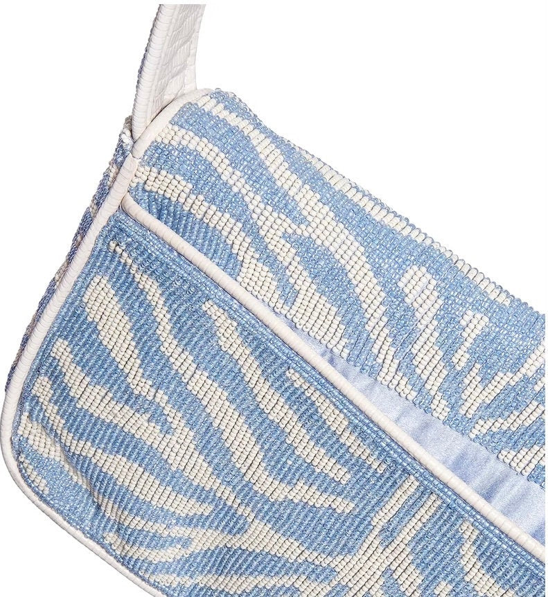 Leopard bride beaded shoulder bag,honeymoon bag,vacation mom tote, beaded clutch, birthday gift accessories, purse wedding, mrs bride,