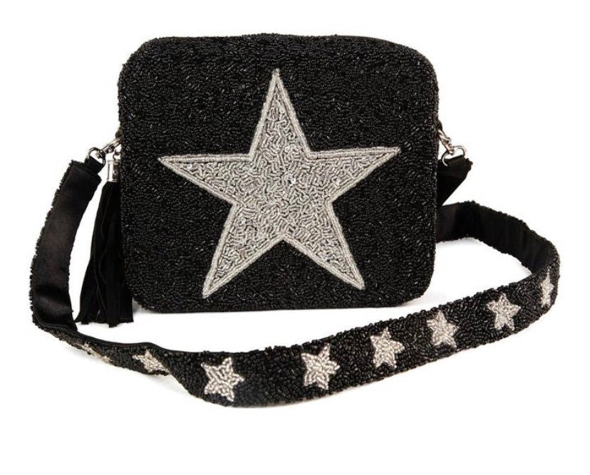 Custom personalized Israel crossbody beaded bag, Jewish star, am yisrael chai, Jewish pride, Star of David, bring them home,