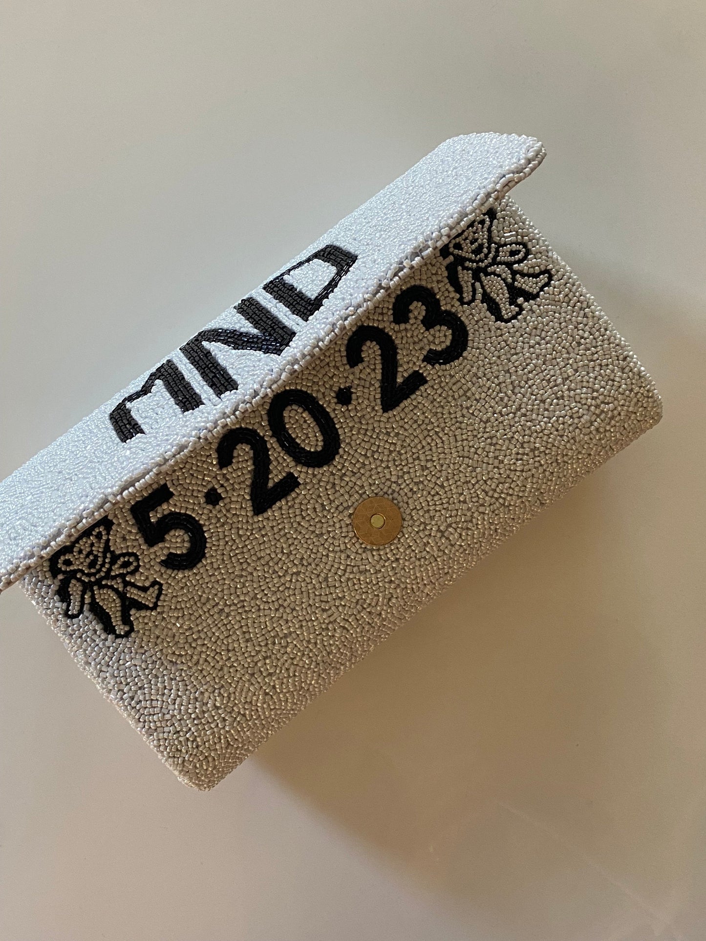 BULK ORDER OPTION Handmade Customized bag, beaded bride clutch,monogrammed bridesmaids gift, bride purse bag, bride to be,engaged,wedding
