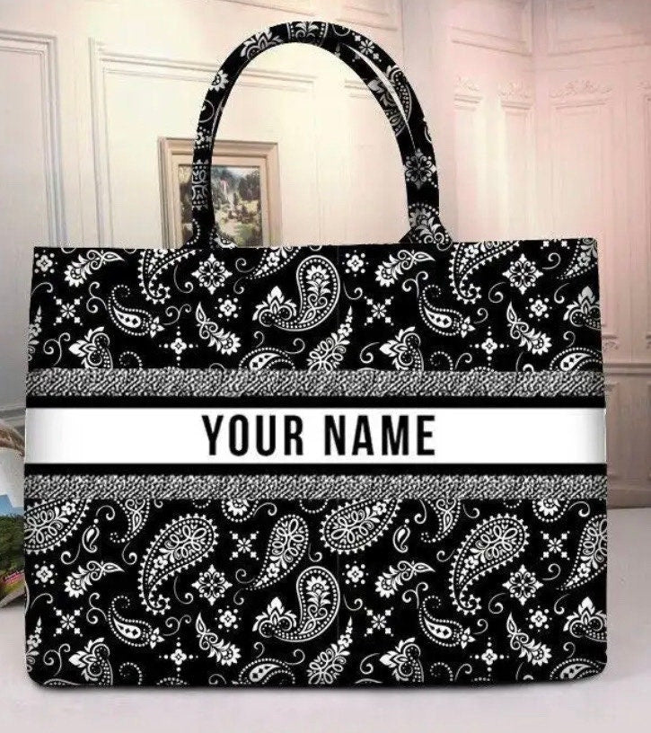 Custom canvas beach tote bag, monogram personalized bridal honeymoon handbags shoulder jute Bridesmaid gift, summer bag spring