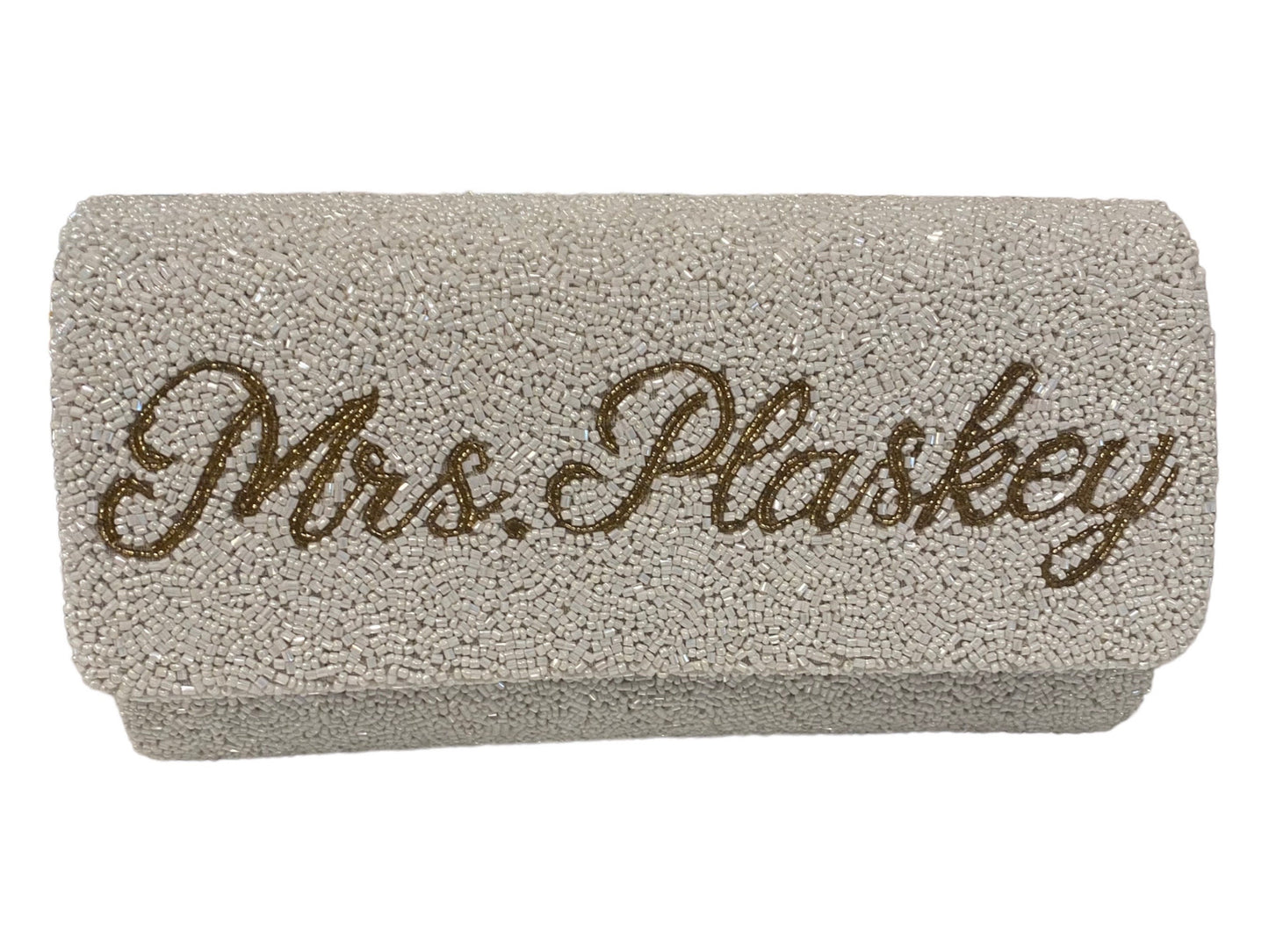Customized bag, Christmas gift beaded bride clutch, mrs. Purse wedding day,bridesmaids mother of bride personalized clutch,Bachelorette bag,