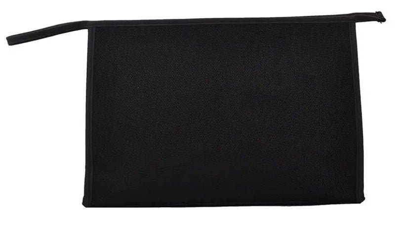 Custom canvas embroidered bride makeup clutch bag, spring clutches, monogram personalized bridal handbags, Bridesmaid gift, shopping bag