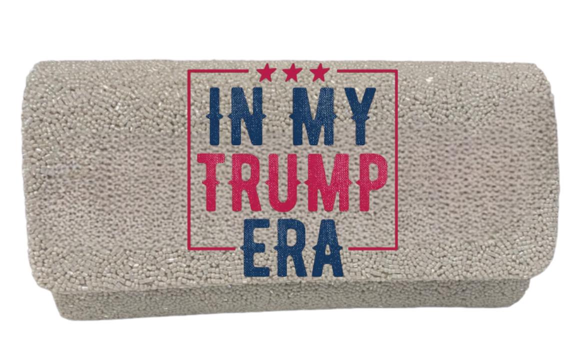 Custom beaded MAGA clutch, Donald Trump, President merch, make America great again,personalized purse, custom gift for her