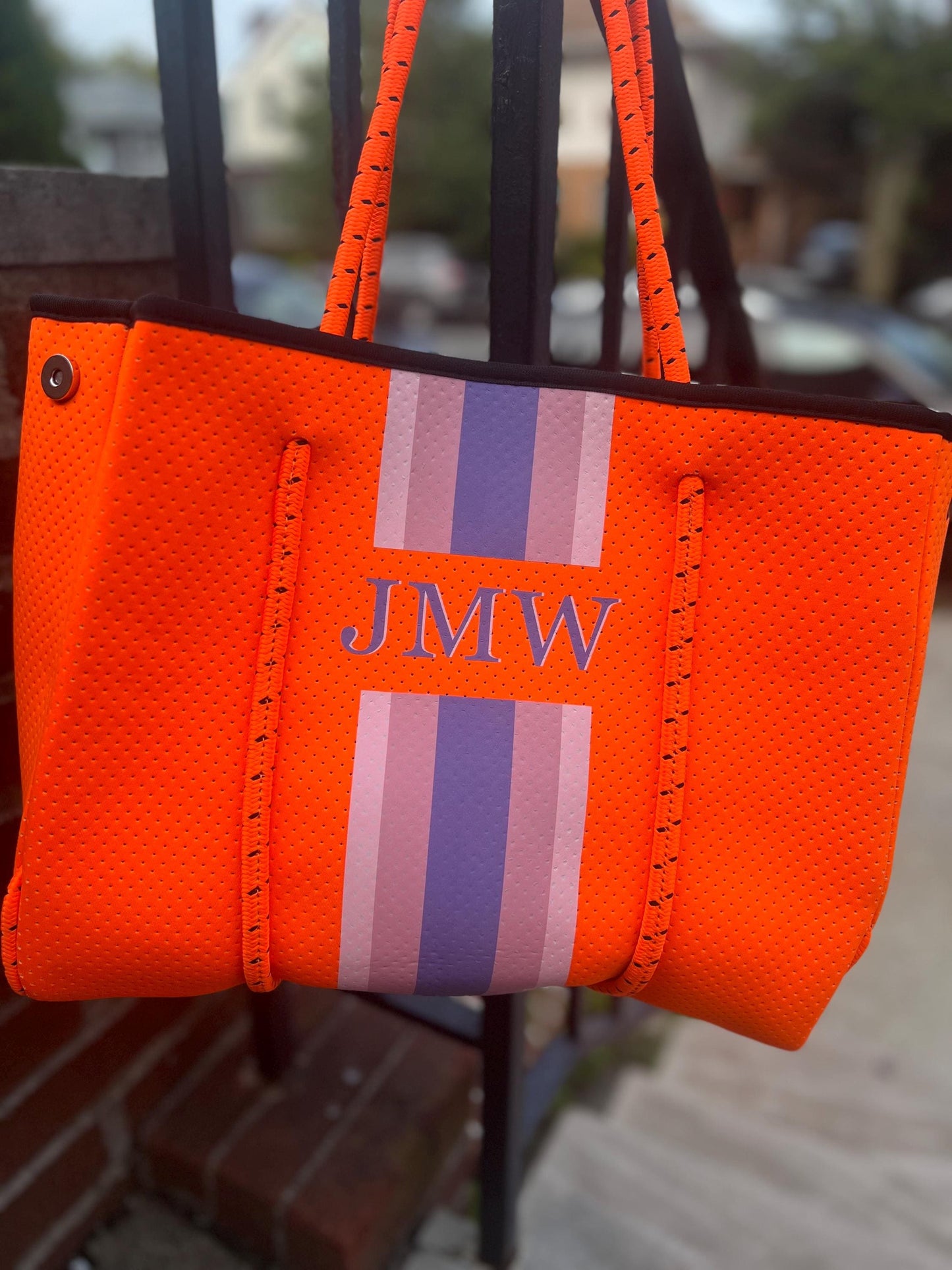 Custom neoprene beach tote bag, waterproof monogrammed name, gym tote, soft lightweight handbag, Bridesmaid gift, mommy bag, personalized,
