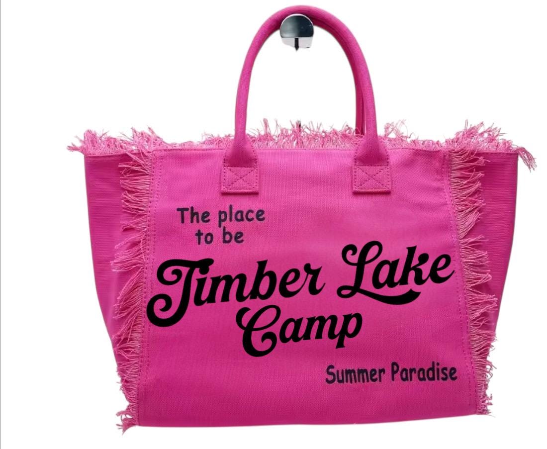 Custom canvas sleepaway camp visiting day gift, summer beach tote bag, teens, tweens birthday gift, tyler hill, trails end, westmont, Seneca