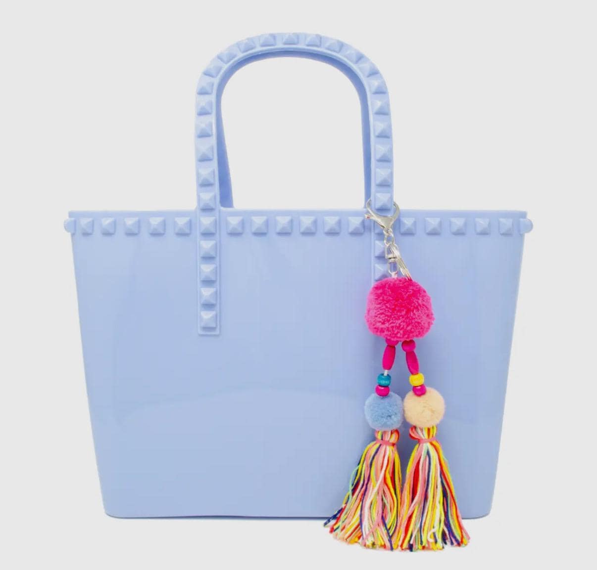 Jumbo Jelly tote bag, tassel, tween or teen tote, birthday present, holiday gift, wipeable,