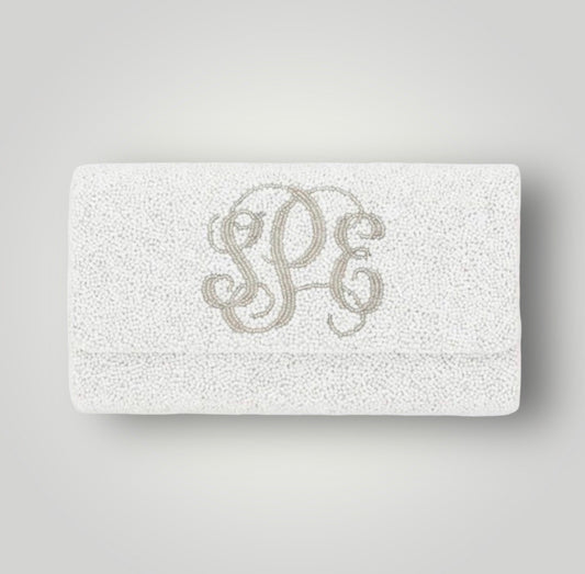 Formal Initial Monogram Clutch