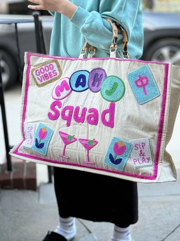 XL Mahj Squad Tote Bag