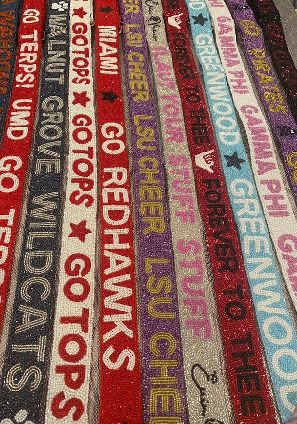 Custom Beaded Bag Strap